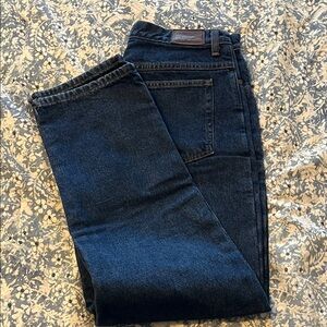 L.L. Bean Flannel Lined Straight Leg Jeans